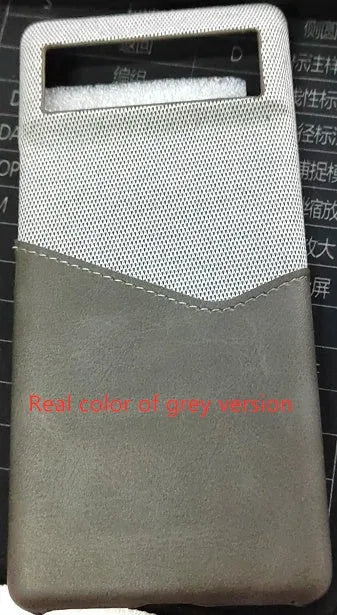 Leather mobile phone case for Google Pixel models: Waterproof and drop-resistant back cover with solid colour design, injection-moulded construction, available in five colours including navy blue and orange