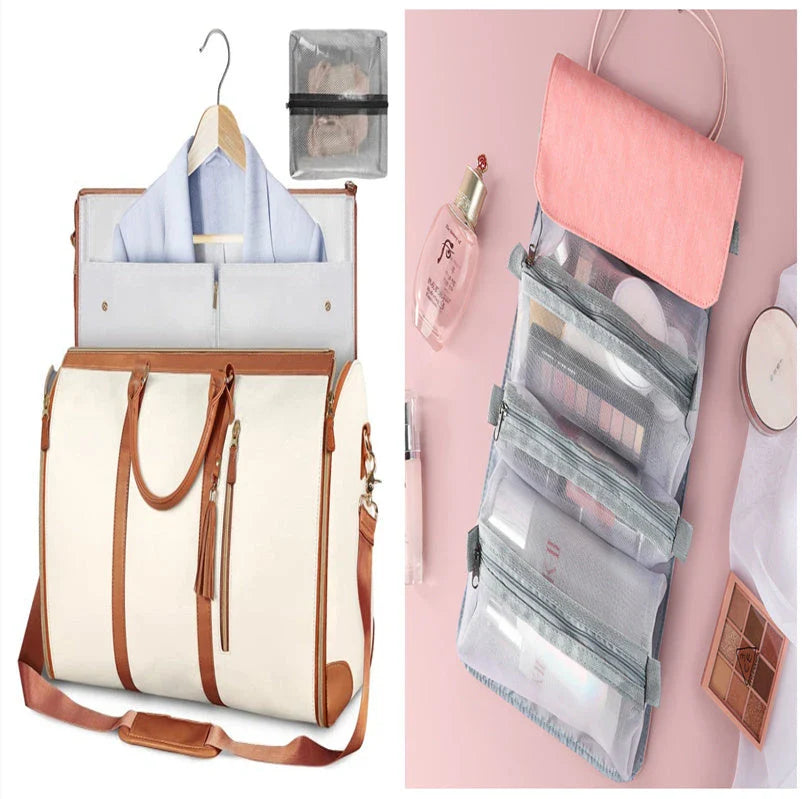 Stylish and durable carry-on travel bag with convenient organization pockets and versatile storage options