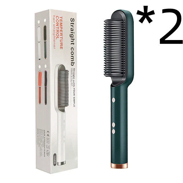 2-in-1 Hair Styler with Tourmaline Ceramic Heating, Intelligent Temperature Control, and Negative Ion Technology
