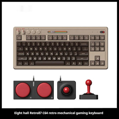 Retro87 C64 wireless mechanical gaming keyboard with Bluetooth connectivity