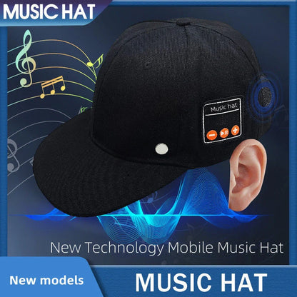 Adjustable Bluetooth-enabled Music Cap with Digital Printing, Breathable Fabric, and Sun Protection for Tennis and Outdoor Activities