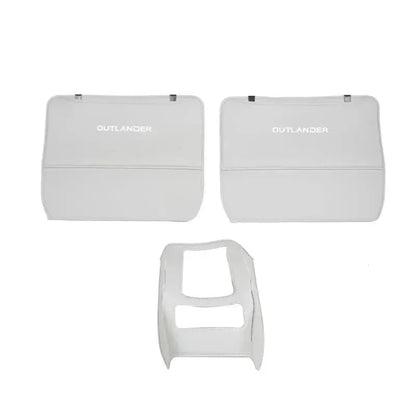 Three-piece anti-kick pad set for Outlander car seat leather protection