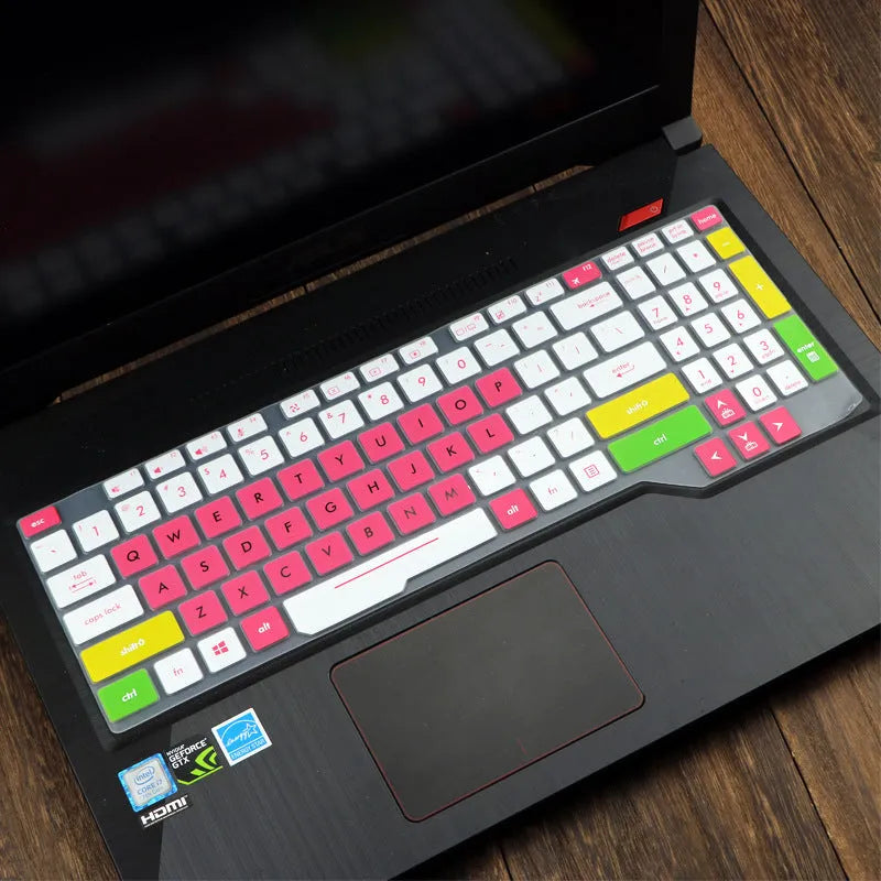ASUS Flight 15.6-inch laptop keyboard protective film cover in translucent colour on keyboard