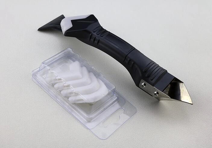 3 in 1 Silicone Removal and Caulking Tool Kit with 8 pieces for versatile sealing projects