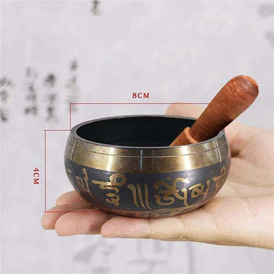 Premium Tibetan singing bowl with rich, harmonious tones for meditation and relaxation