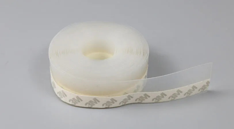 PVC wall corner protection tape roll showing 3.8cm width and porcelain white colour