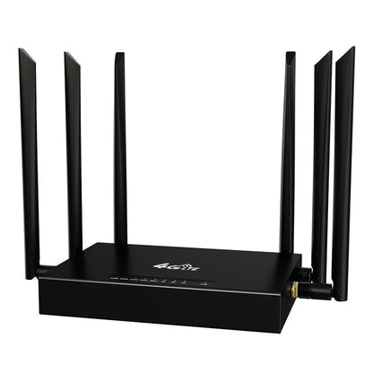 Industrial iron box 4G/3G router with removable antenna and compact dimensions