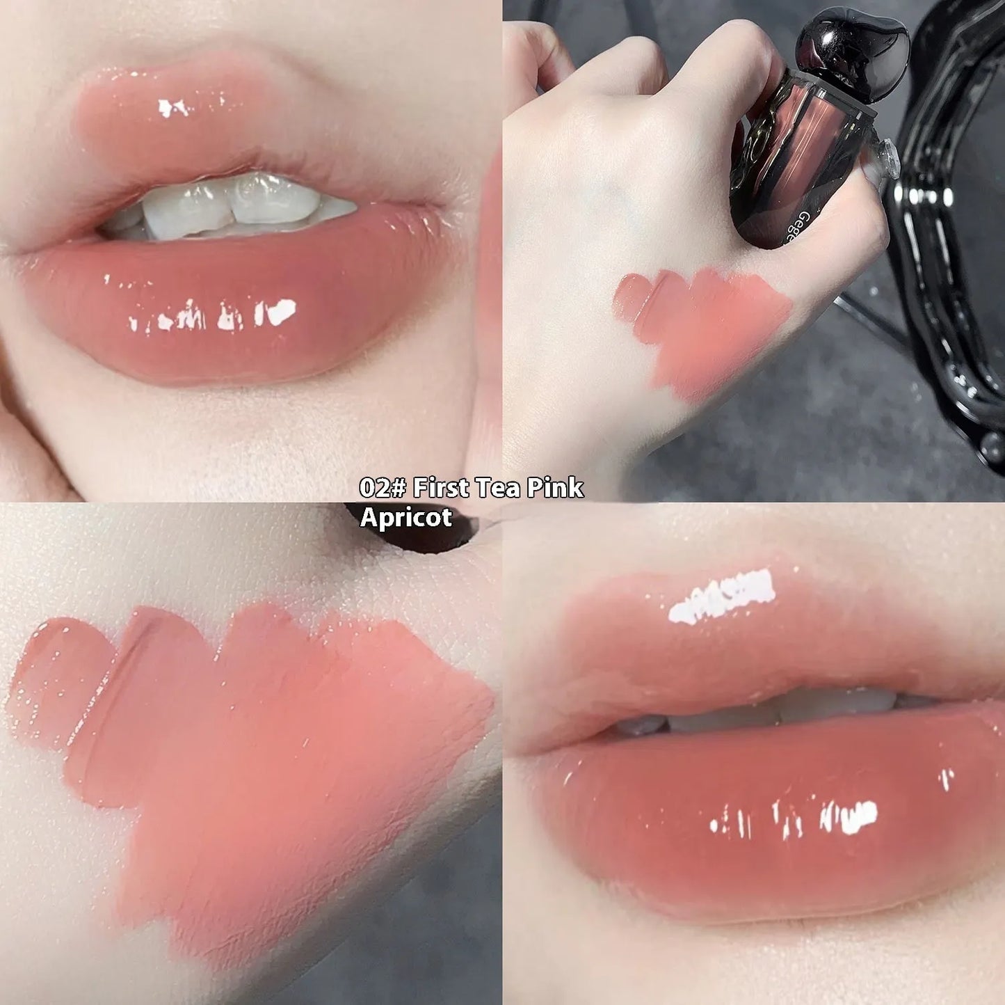 Glacier Lava Lip Lacquer water light mirror makeup in seven numbered colour options