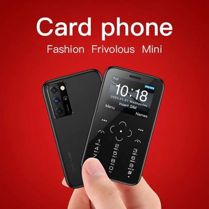 SOYES mini phone with 1.54-inch display, dual Nano SIM, 400mAh battery, shown in black