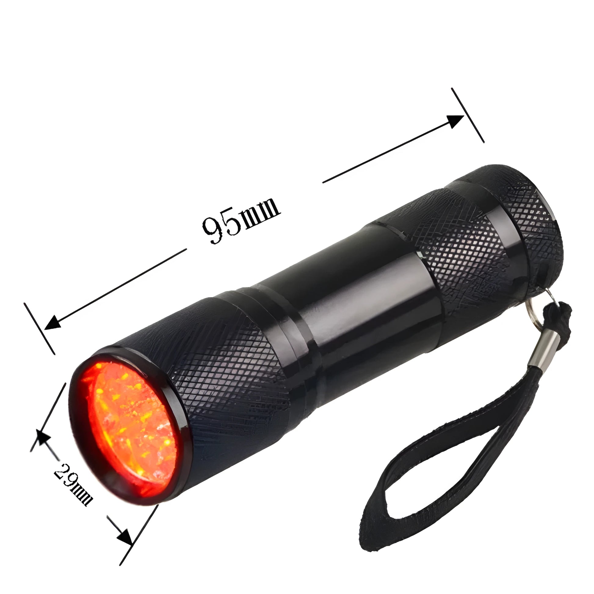 Black 29x95mm 50g portable handheld red LED smart vein locator