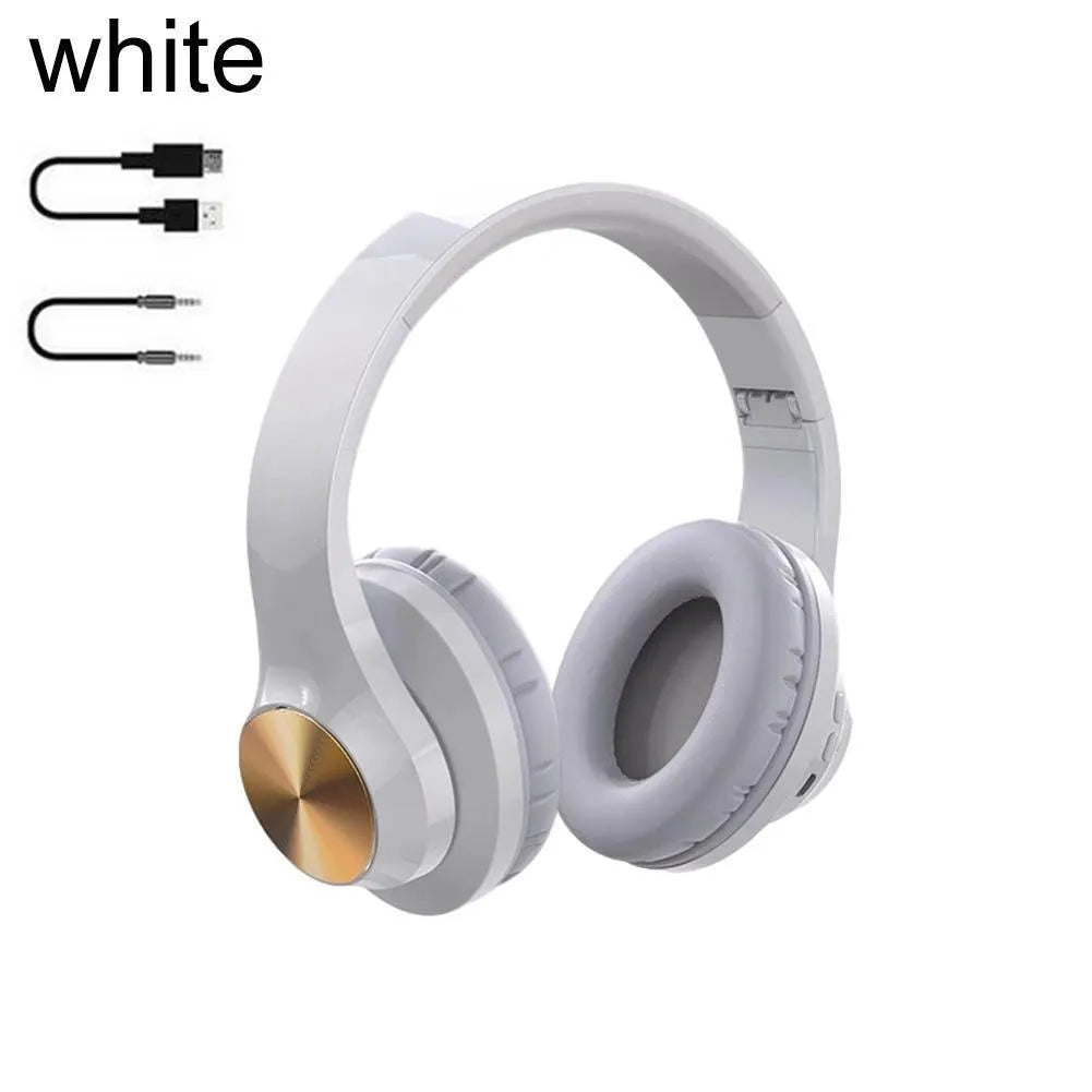 A11 wireless Bluetooth headset in blue or white, showing head-mounted design.