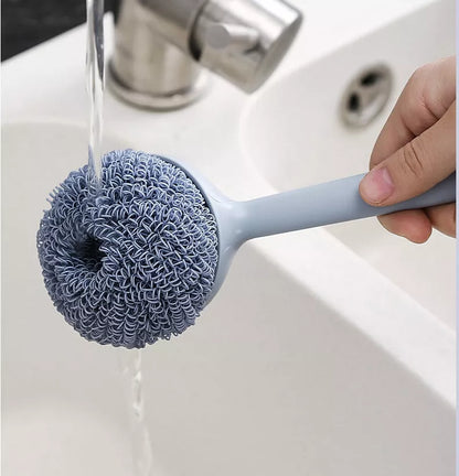 Nano Cleaning Scrubber Set in white and blue for kitchen decontamination