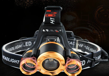 Camping light with 5800mAh battery and 20W LED output for outdoor illumination