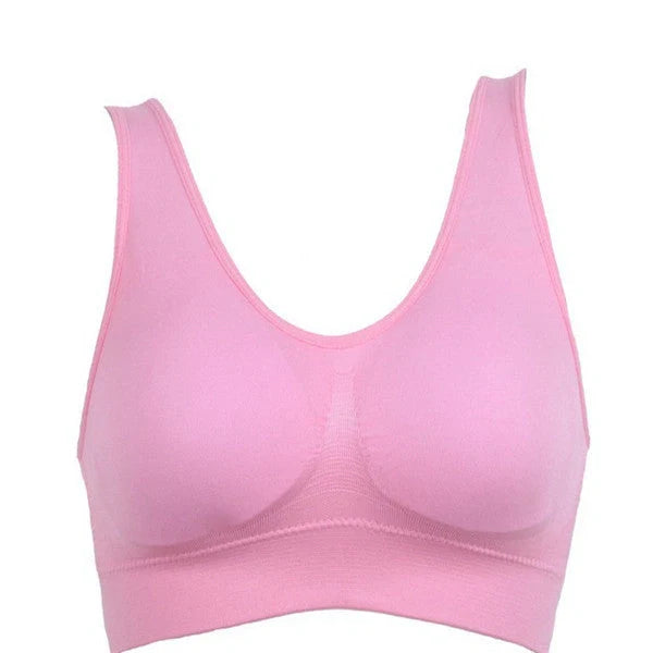 Comfortable women's yoga sports bra top for workouts and fitness activities