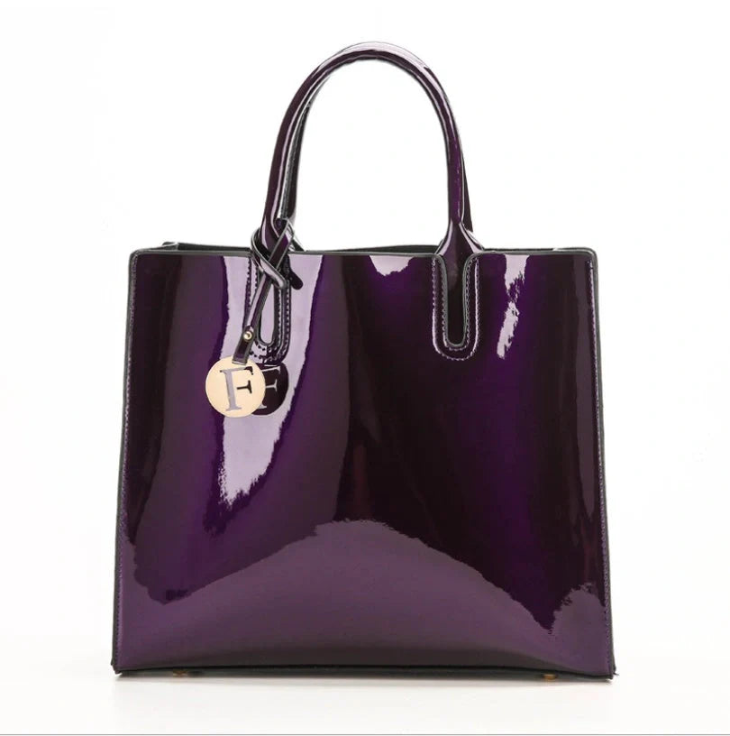 3 Sets Leather Handbags in various colours with zipper closure and cell phone pocket
