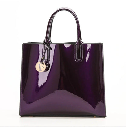 3 Sets Leather Handbags in various colours with zipper closure and cell phone pocket
