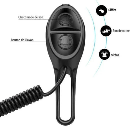 Portable Bicycle Charging Speaker with Loud Horn Sounds for Cycling Safety and Music on the Go