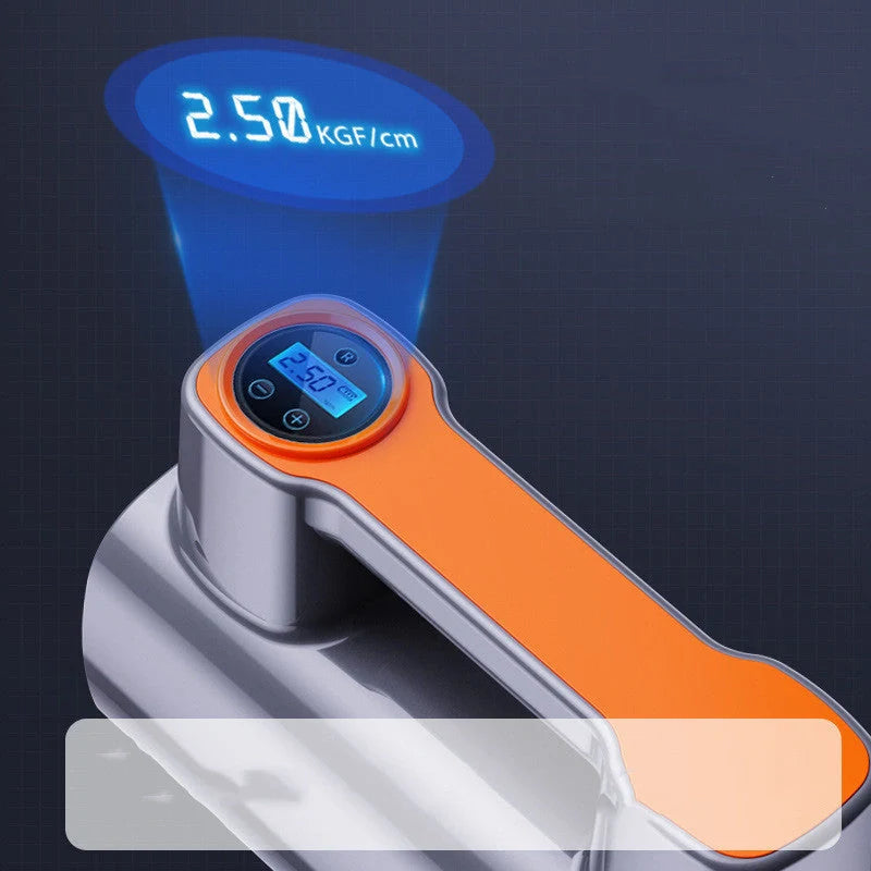 12V DC Portable Tire Inflator with digital display and USB charging