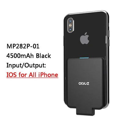 MP282P back clip battery in five colour options showing 90mm x 61mm dimensions
