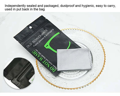 Premium anti-fog glasses cloth for clear vision, compact and lightweight