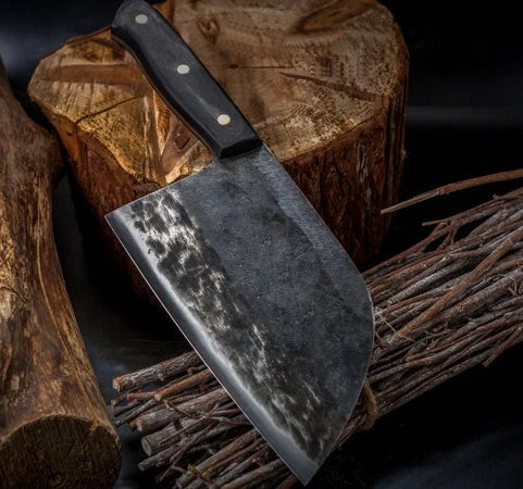 Premium Stainless Steel Meat Cleaver - Durable and Versatile Kitchen Knife for Slicing, Chopping, and Dicing