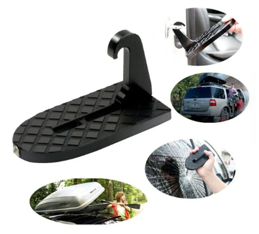 Automotive Roof Assist Pedal - Durable aluminum alloy construction with sleek black finish for easy one-handed roof access