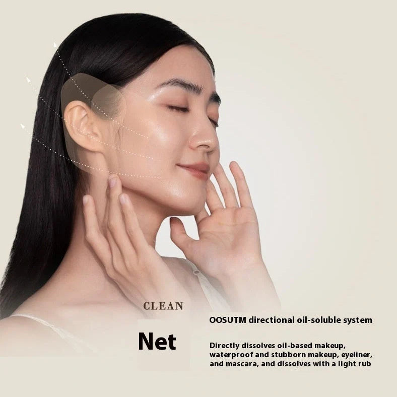 Plant extract cleansing cream boxes with portable bags for facial, eye, and lip makeup removal