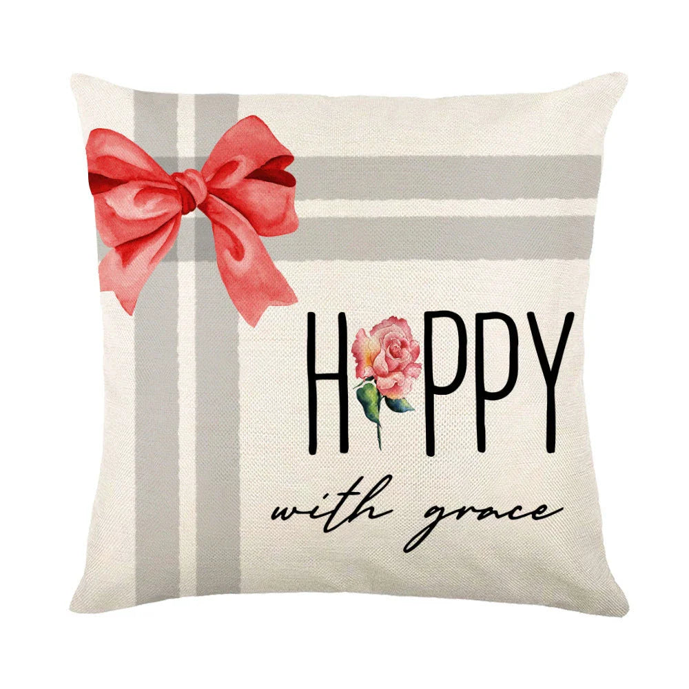 Cozy snowflake throw pillow covers with vibrant holiday designs in multiple color options