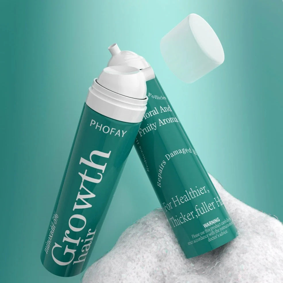 CH004 Minoxidil 5% anti-hair loss mousse canister with foam dispenser