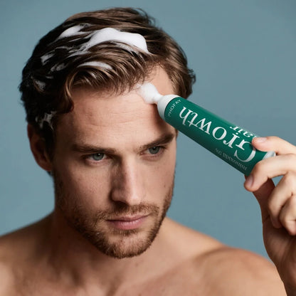 CH004 Minoxidil 5% anti-hair loss mousse canister with foam dispenser