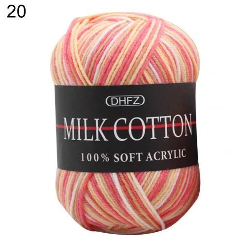 Vibrant multi-color jacquard knitting yarn for cosy handmade creations