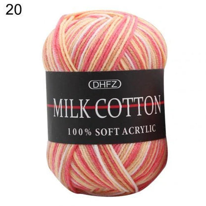 Vibrant multi-color jacquard knitting yarn for cosy handmade creations