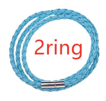 A personalized leather bracelet with engraved beads, a thoughtful gift for men