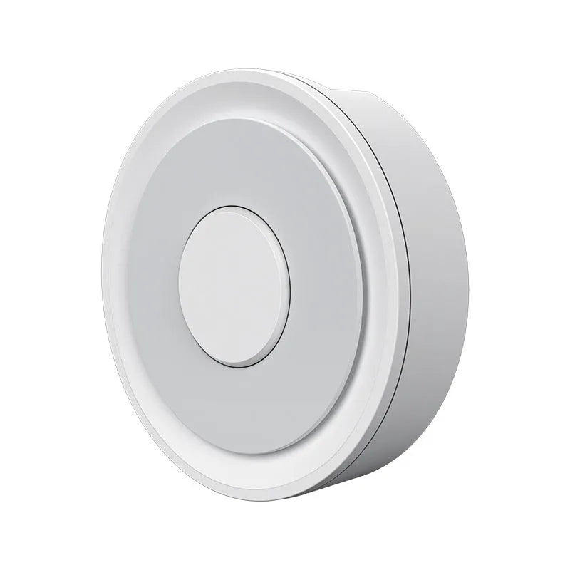 White square Zigbee smart home gateway hub with compact 78mm dimensions for home automation control