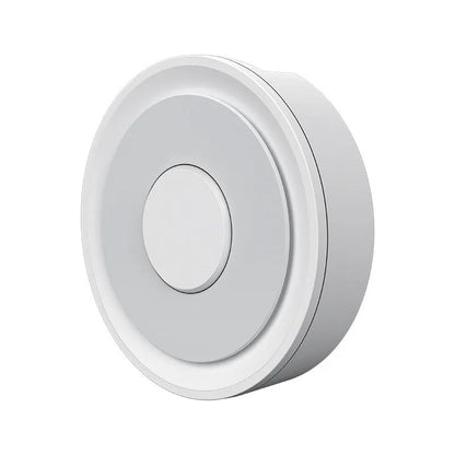 White square Zigbee smart home gateway hub with compact 78mm dimensions for home automation control