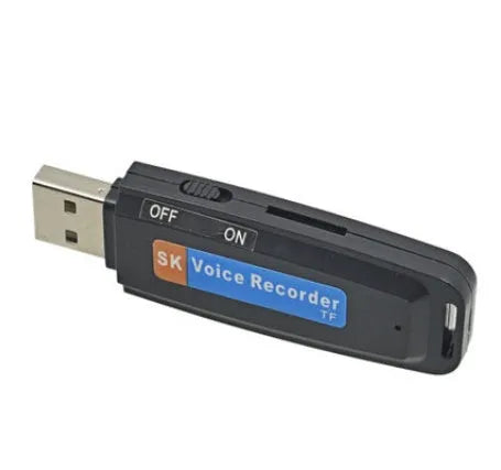 Creative gift USB flash drive with voice card function in black or white colour options