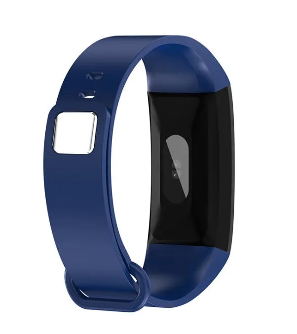 RD11 colour screen smart bracelet with 1.14 inch display, silicone wristband and PC body, shown in black