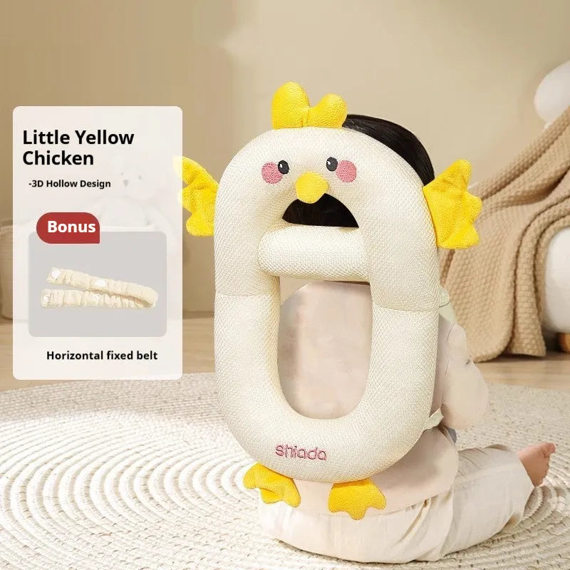 Cartoon anti-collision pillow for baby walking protection with knee pads