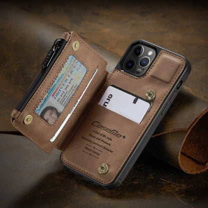 Mobile phone case with anti-theft holster in black, brown, coffee, wine red and blue colour options