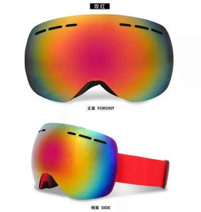 Professional ski goggles with anti-fog UV protection for winter sports