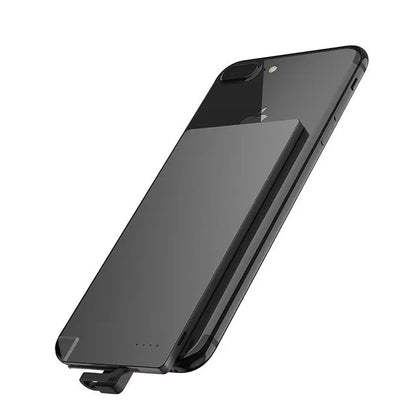 Silver graphene power bank showing ultra-slim 4mm profile with 4000mAh capacity for mobile charging