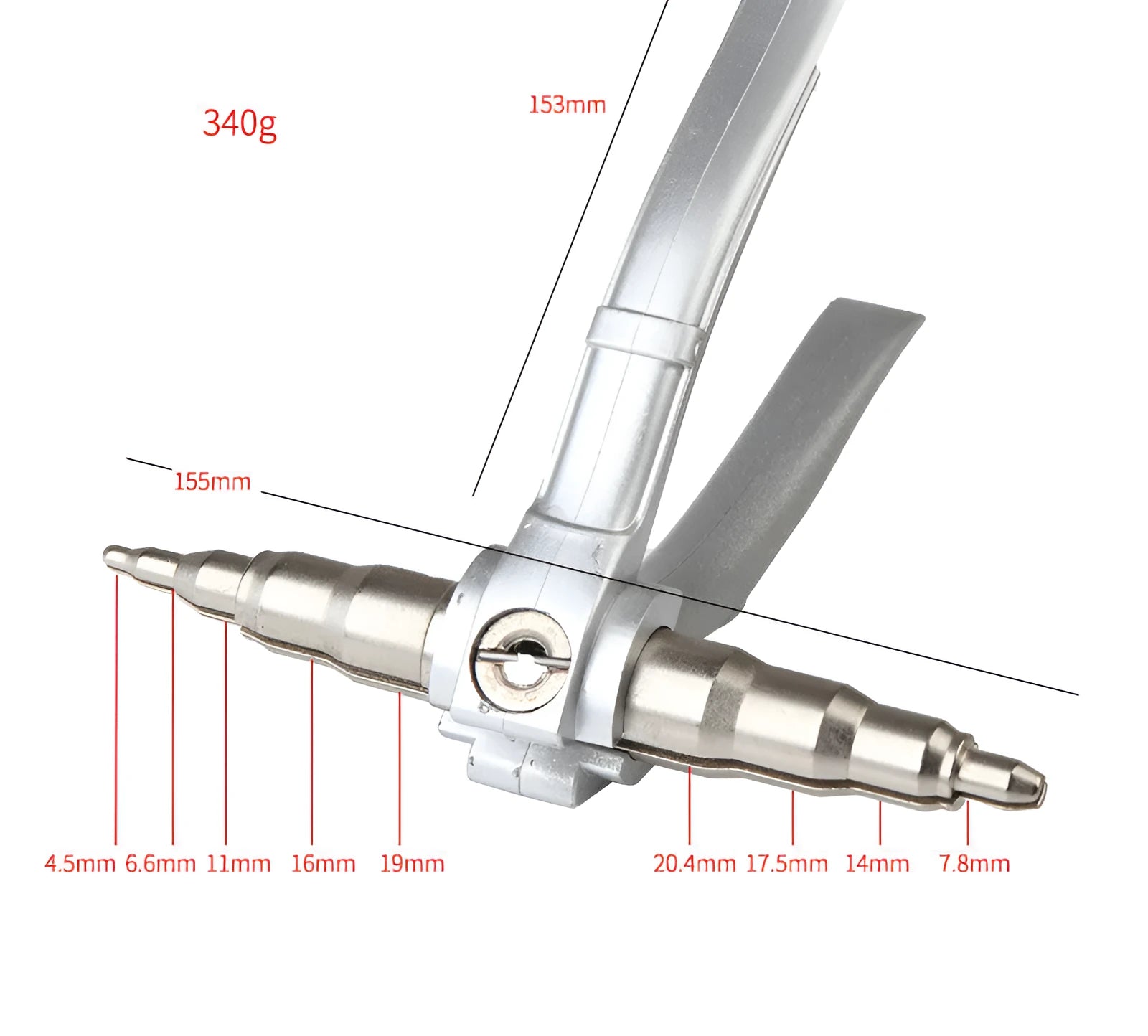 Manual tube expander for air conditioning with alloy steel construction