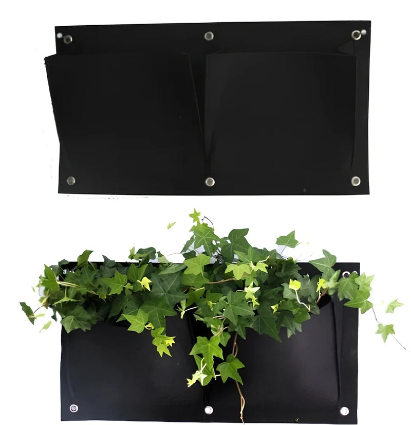 Wall Hanging Planting Bag with 18 Pockets for Vertical Indoor Outdoor Gardening