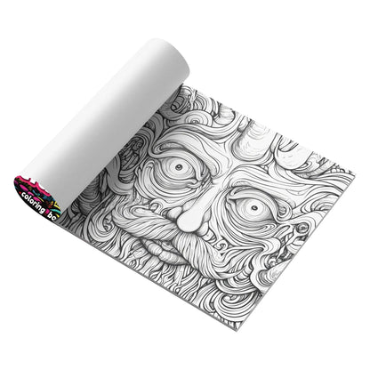 Acid tour colour creative painting book with paper pages, 200mm long.