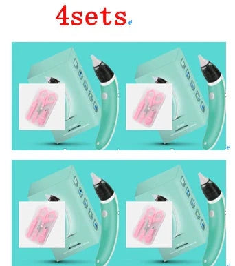 An electric nasal aspirator with adjustable suction levels, soft silicone tip, and BPA-free materials for effectively and comfortably clearing baby's congestion