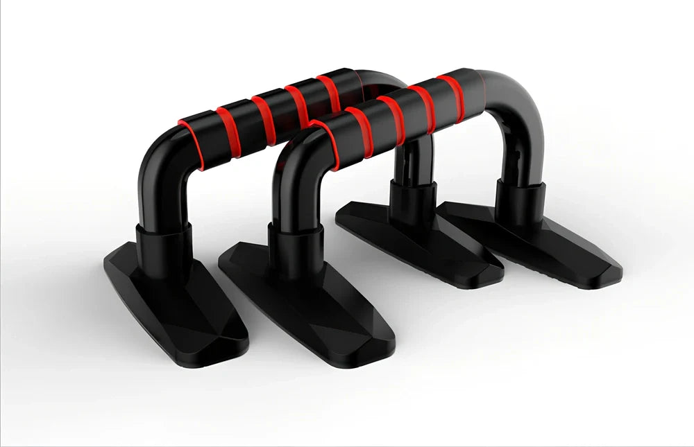 I-shaped push-up bracket with adjustable height settings showing 14 cm long foot platforms