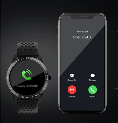 T2 smart bracelet with colour screen displaying heart rate and activity data