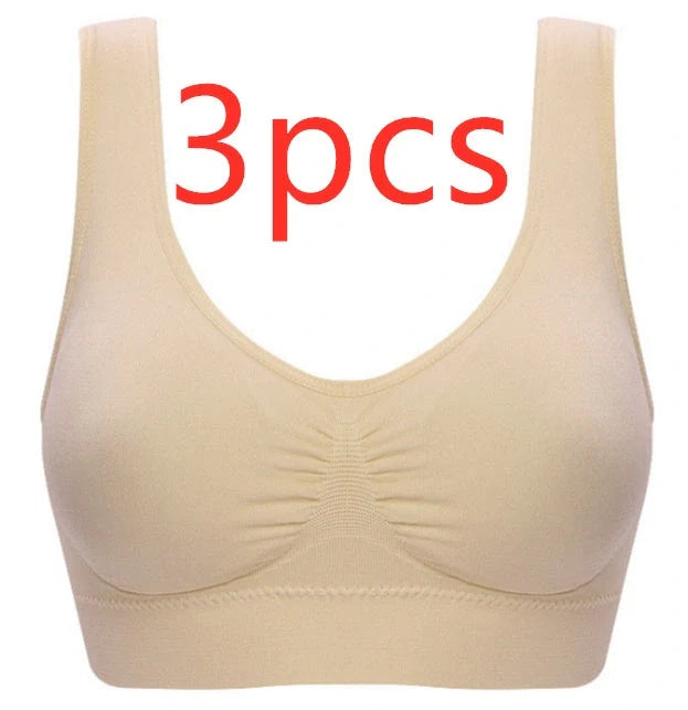 Comfortable women's yoga sports bra top for workouts and fitness activities