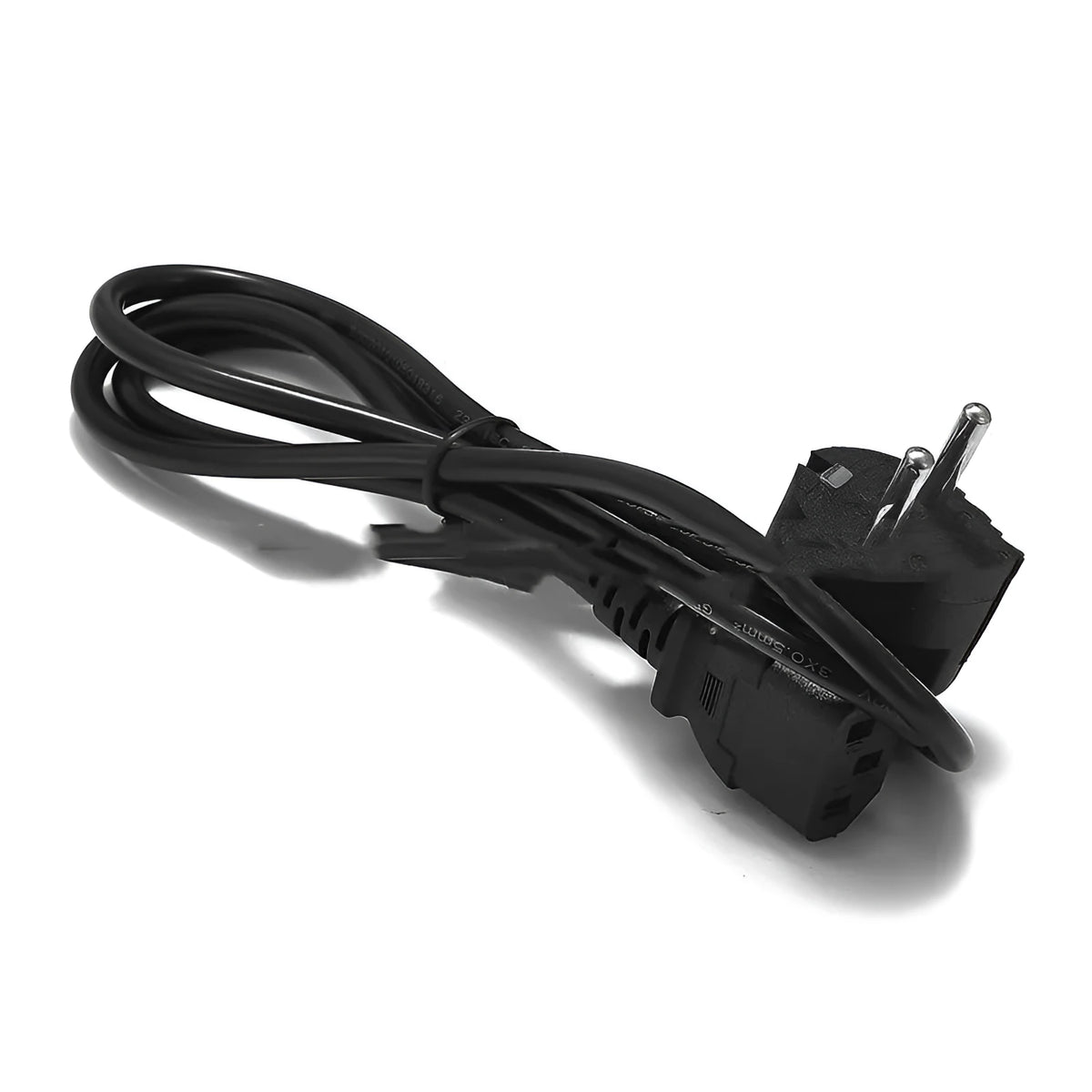 European style product suffix power cord, 1.2m EU electrical outlet lead with moulded plug