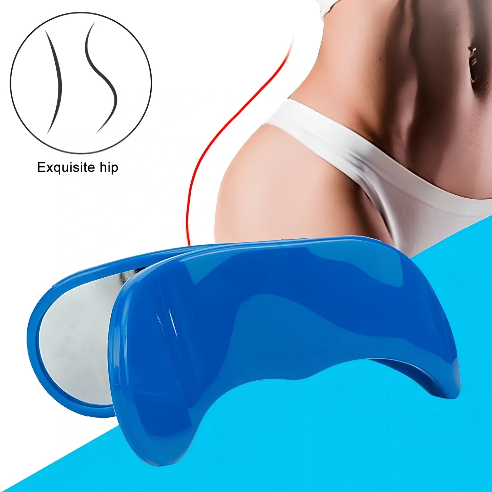 PVC and steel plate buttocks shaping clip for pelvic correction and muscle toning